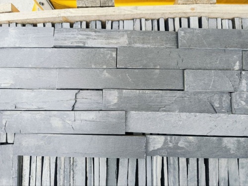 Плитка чёрная из натурального камня фасадная 30 см * 5 см, толщина 7 мм -30 мм купить в Краснотурьинске