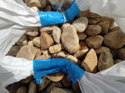 Галька речная для габионов и ландшафтного дизайна